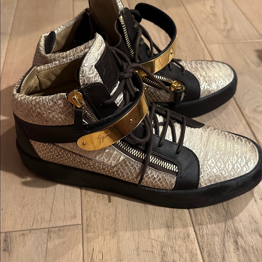 Giuseppe Zanotti python Embossed Trainers! Size 4… - image 7